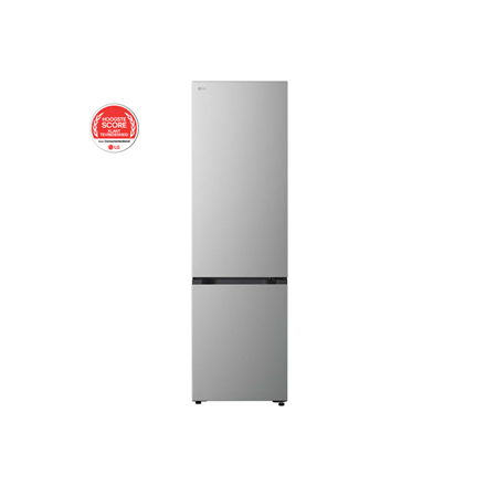 LG Refrigerator | GBBSJ1CCPY | Energy efficiency class C | Free standing | Combi | Height 186 cm | Fridge net capacity 220 L | Freezer net capacity 113 L | Display | 34 dB | Prime Silver