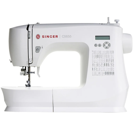 Singer | Sewing Machine | C5655 | Number of stitches 80 | Number of buttonholes 6 | White