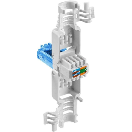 Goobay 59227 Tool-free RJ45 network connector CAT 6A UTP unshielded | for 3 different cable OD: up to 5.2mm/ 6.4mm/ 7.5mm UTP unshielded with strain relief with cable reducer that can be used for three different cable...