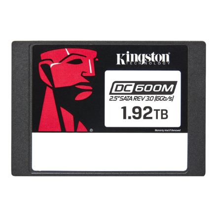 Kingston DC600M | 1920 GB | SSD form factor 2.5" | Solid-state drive interface SATA Rev. 3.0 | Read speed 560 MB/s | Write speed 530 MB/s