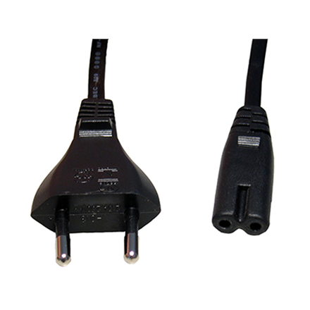 Cablexpert | Power cord (C7), VDE approved | PC-184-075-1.8M | Black | CEE 7/16 to C7