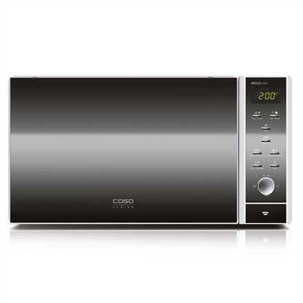 Caso | Microwave Oven with Grill and Convection | MCG 25 Chef | Free standing | 900 W | Convection | 25 L | Grill | Stainless steel/Black