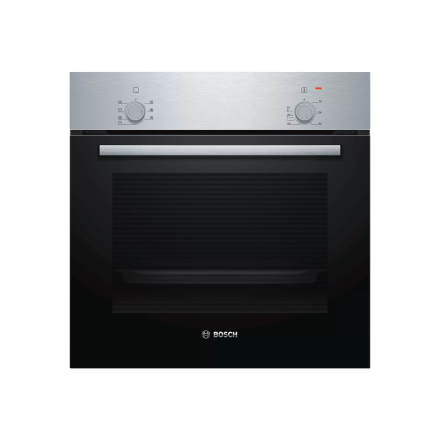 Bosch | Oven | HBF010BR1S | 66 L | A | Multifunctional | Manual | Knobs | Height 59.5 cm | Width 59.4 cm | Stainless steel