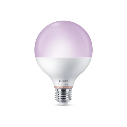 Philips Smart WFB 75W G95 822-65 RGB 1PF/6 | E27 | 11 W | Warm to cool white light | Bluetooth, Wi-Fi