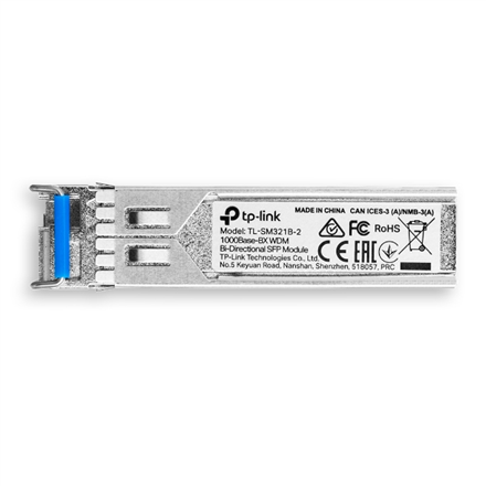 TP-LINK | Gigabit Single-Mode WDM Media Converter | TL-SM321B-2 | 9/125 μm SMF (Single-Mode Fiber) | 9/125 μm SMF (Single-Mode Fiber)