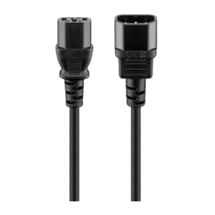 Goobay | Cold-device extension cord | 39203 | Black