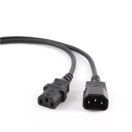 Cablexpert | PC-189-VDE power extension cable 1.8 meter | Black | C14 coupler | C14 coupler