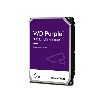 Western Digital | Hard Drive | Purple WD64PURZ | 5460 RPM | 6000 GB