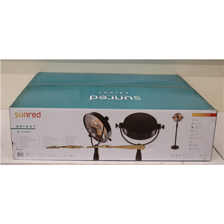 SALE OUT. SUNRED Heater | RSS16, Retro Bright Standing | Infrared | 2100 W | Black | DAMAGED PACKAGING | IP54