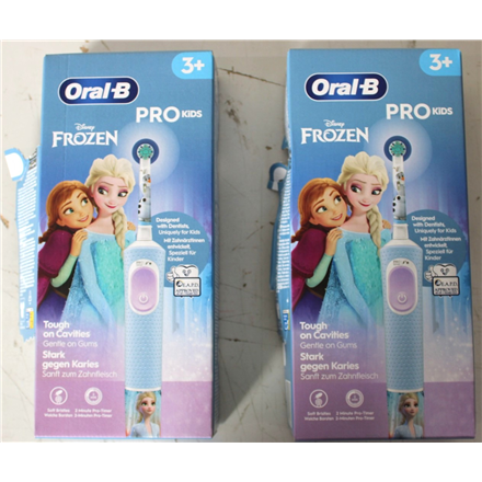SALE OUT. Oral-B Vitality PRO Kids Frozen Electric Toothbrush, Blue | Oral-B Electric Toothbrush | Vitality PRO Kids Frozen | Warranty 24 month(s) | Rechargeable | For kids | Number of brush heads included 1 | Number...