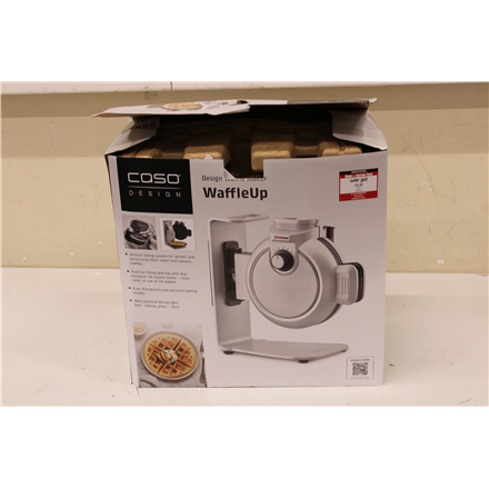 SALE OUT. Caso WaffleUp | Waffle Maker | 800 W | Number of pastry 1 | Waffle | Silver | USED, DIRTY, SCRATCHED, MISSING SPATULA