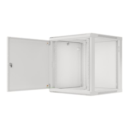 Lanberg | Rack cabinet 19" wall-mount 12U/600x600 for self-assembly with metal door (flat pack) | WF01-6612-00S | Grey