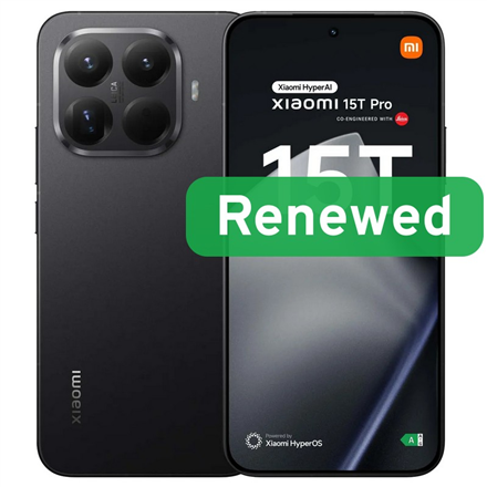 Xiaomi Renewed Grade A | 15T Pro 5G | Black | 6.83 " | 512 GB | 5G | O
