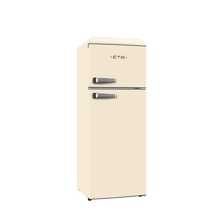 ETA Refrigerator | ETA253390040EN Storio Retro | Energy efficiency class E | Free standing | Height 148.2 cm | Double Door | Fridge net capacity 170 L | Freezer net capacity 45 L | 38 dB | Beige