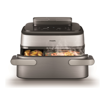 Philips Airfryer | NA565/02 5000 Series | Power 2750 W | Capacity 9.5 L | Silver/Black | RapidAir Plus