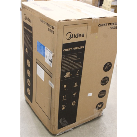 SALE OUT. | Midea Freezer | MDRC152FEE01 | Energy efficiency class E | Chest | Free standing | Height 85 cm | Total net capacity 99 L | White | DAMAGED PACKAGING, DENTED FRONT, RIGHT, BOTTOM SIDE AND CORNER