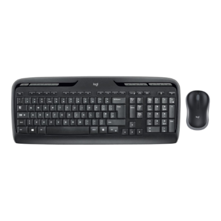 Logitech MK330 | Keyboard and Mouse Set | Wireless | Mouse included | US International | Black
