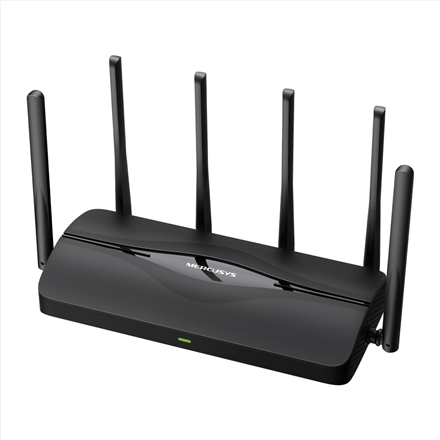 Mercusys | BE6500 Dual-Band Wi-Fi 7 Router | MR37BE | 802.11be | 688/5760 Mbit/s | Ethernet LAN (RJ-45) ports 3 | Mesh Support No | MU-MiMO No | No mobile broadband | Antenna type Fixed Omni-Directional Antennas