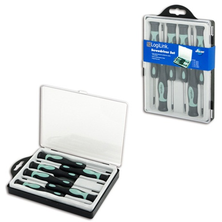 Logilink | WZ0021, Tool set, screwdriver precision, 6 pcs. | Screwdriver heads of steel for precision workDurable polypropylene handleIncl. transport boxThe set includes1x T5 x 50 mm1x T6 x 50 mm1x T7 x 50 mm1x T8 x 5...