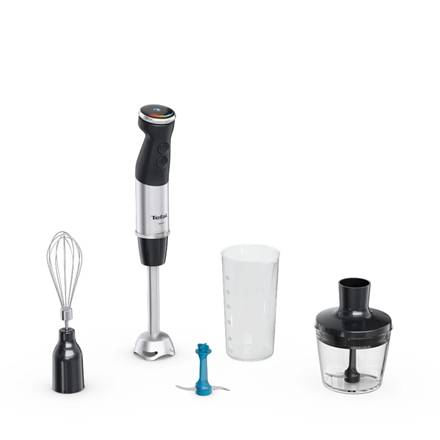 TEFAL | HB67E830 Quickchef+ | Hand Blender | 1000 W | Hand Blender | Number of speeds 20 | Turbo mode | Ice crushing | Black/Stainless Steel