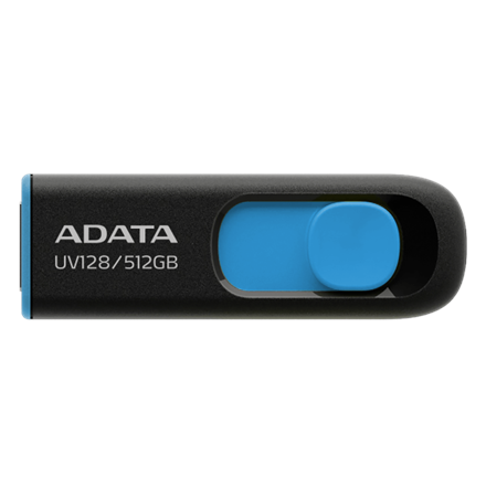 ADATA | USB Flash Drive | UV128 | 512 GB | USB Type-A | Black/Blue