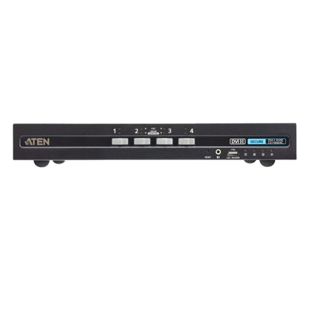 Aten | 4P USB DVI Single Display PP4 Secure KVM (CAC) | CS1184D4C