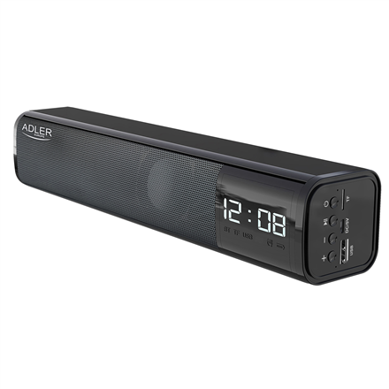 Adler | Clock Speaker | AD 1191 | Bluetooth | Wireless connection | Portable | Black