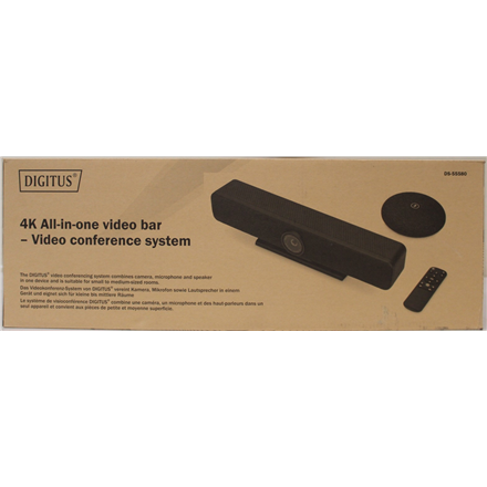 SALE OUT. | Digitus 4K All-in-One Video Bar Pro – Video Conference System | DS-55580 | DEMO | 24 month(s)