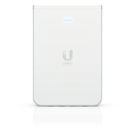 Ubiquiti | WiFi 6 access point with a built-in PoE switch | U6-IW | 802.11ax | 2.4 GHz/5 GHz | 10/100/1000 Mbit/s | Ethernet LAN (RJ-45) ports 1 | MU-MiMO Yes | PoE in | Antenna type Internal