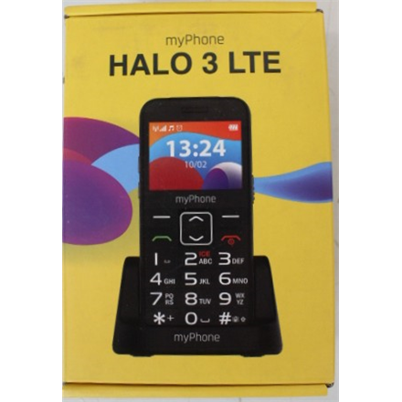 SALE OUT. myPhone HALO 3 LTE (Black) Single SIM 2.31" IPS 240x320/128MB/64MB RAM/SD Card/4G LTE | myPhone HALO | 3 LTE | Black | 2.4 " | IPS | 48 MB | 128 MB | Dual SIM | Nano SIM | Bluetooth | 2.1 | USB version Type-...