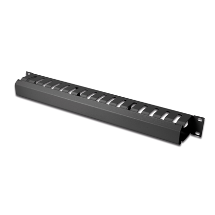 Digitus | 1U cable management cage detachable rear plate | DN-97617 | For installation on the 483 mm (19“) profile rails | Black