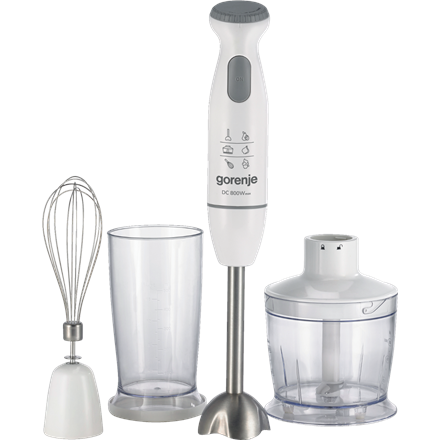 Gorenje Hand Blender | HBC804QW | Hand Blender | 800 W | Jar capacity 0.5 L | White