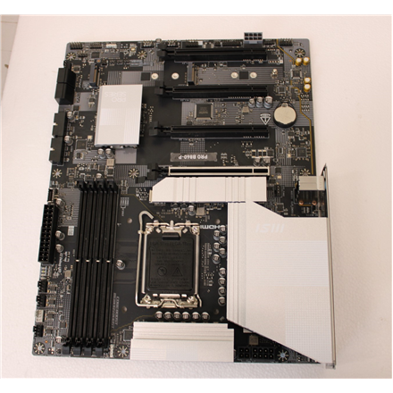 SALE OUT. MSI PRO B860-P | Processor family Intel | Processor socket LGA1851 | DDR5 | Supported hard disk drive interfaces SATA, M.2 | Number of SATA connectors 4 | USED, REFURBISHED, WITHOUT ACCESSORIES, ONLY BACKPAN...