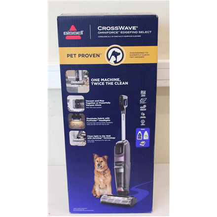 SALE OUT. Bissell All-in One Multi-Surface Cleaner | CrossWave OmniForce EdgeFind Select | Cordless operating | Washing function | 25.9 V | Operating time (max) 45 min | Black/Silver | Warranty 24 month(s) | UNPACKED,...