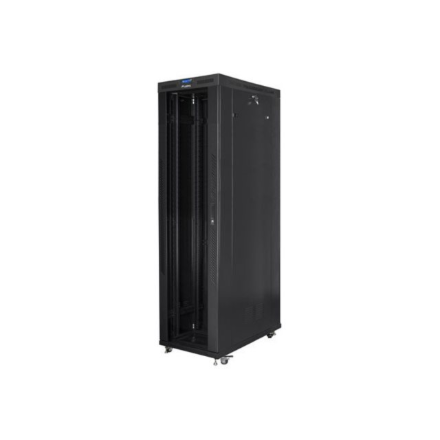 Lanberg | Rack cabinet 19" free-standing 47U/800x1200 (flat pack) with glass door, LCD | FF01-8247-12BL | Black