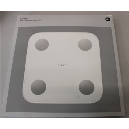 SALE OUT. Xiaomi | Body Composition Scale S400 | DAMAGED PACKAGING, USED, SCRATCHED ON BACK | Body fat analysis | Body Mass Index (BMI) measuring | Maximum weight (capacity) 150 kg | Warranty 24 month(s)