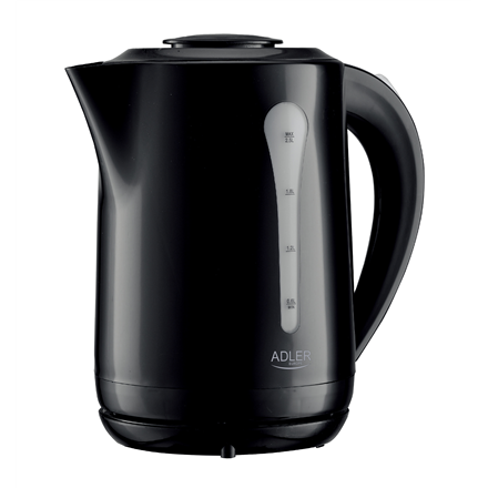 Adler | Kettle | AD 1244 | Electric | 1850 W | 2.5 L | Plastic | 360° rotational base | Black