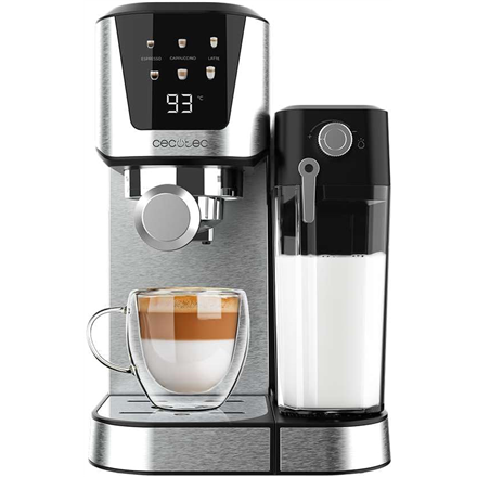 Cecotec Coffee Maker | Power Espresso 20 Cream | Pump pressure 20 bar | Built-in milk frother | Semi-automatic | 1350 W