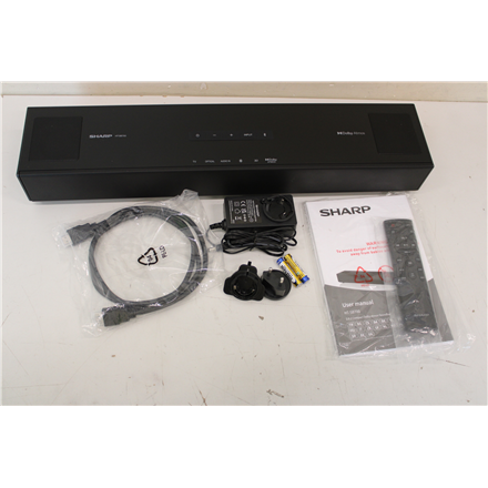 SALE OUT. | Sharp | 2.0.2 Compact Dolby Atmos Soundbar | HT-SB700 | 140 W | DEMO | Bluetooth | Black | Wireless connection