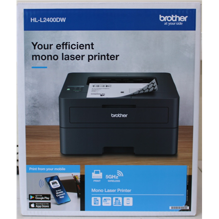 SALE OUT. Brother HL-L2400DW Laser Printer | Brother HL-L2400DW | Mono | Laser | Laser Printer | Wi-Fi | Black | DAMAGED PACKAGING