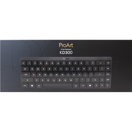SALE OUT. Asus KD300 KEYBOARD/BK/UI/68/3-MODE | SALE OUT. | Asus ProArt KD300 | Keyboard | Wireless/Wired | US | Bluetooth | Wireless connection | Mechanical Switches | Black | DEMO