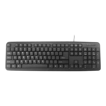 Gembird | KB-U-103-RU | Standard | Wired | EN/RU | Black
