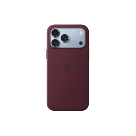 APPLE iPhone 18 Pro Max Silicone Case with MagSafe - Burgundy | Apple