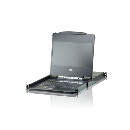 Aten CL6708MW 8-Port USB DVI Single Rail WideScreen LCD KVM Switch | Aten | KVM over IP Switch with Daisy-Chain Port and USB Peripheral Support | CL6708MW