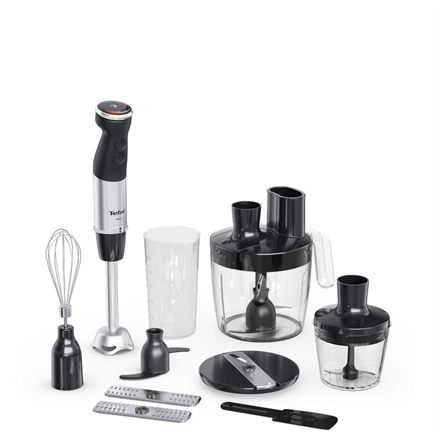 TEFAL | HB67G830 Quickchef+ | Hand Blender | 1000 W | Number of speeds 20 | Turbo mode | Black/Stainless steel