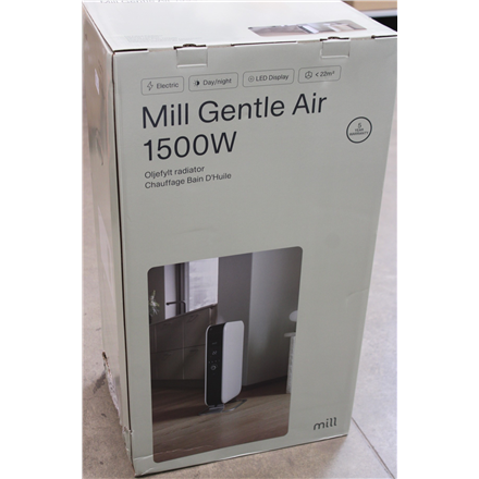 SALE OUT. Mill AB-H1500DN 1500W Oil Filled Radiator, White | Mill | Heater | AB-H1500DN | Oil Filled Radiator | 1500 W | Number of power levels 3 | Suitable for rooms up to 16-24 m² | White | DAMAGED PACKAGING