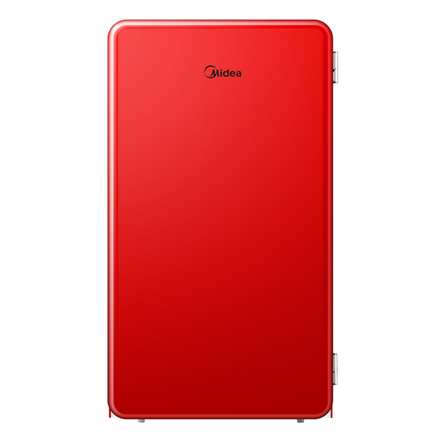 Midea Refrigerator | MDRD142SLE32 | Energy efficiency class E | Free standing | Larder | Height 83.5 cm | Fridge net capacity 93 L | 41 dB | Red