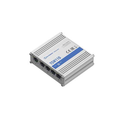 Teltonika | Switch | TSW110 | Unmanaged | Gigabit Ethernet (copper) ports quantity 5 | 10 Gbps (RJ-45) ports quantity 0 | SFP ports quantity 0 | SFP+ ports quantity 0 | Combo ports quantity 0 | PoE+ ports quantity 0 |...