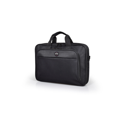 PORT DESIGNS HANOI II CLAMSHELL 13/14 Briefcase, Black | PORT DESIGNS | Laptop case | HANOI II Clamshell | Notebook | Shoulder strap | Black