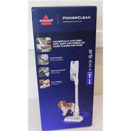 SALE OUT. Bissell Stick Vacuum | PowerClean | Cordless operating | 200 W | Operating time (max) 40 min | Warm White/Gray/Sparkling Silver | Warranty 24 month(s) | USED, DIRTY, SCRATCHES, MISSING INNER PACKAGING
